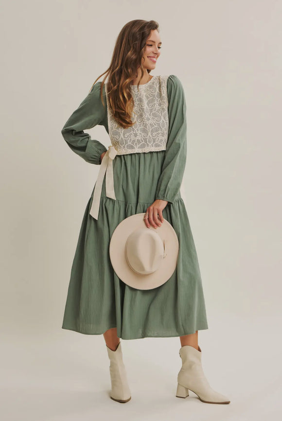 Gianna dress in Sage