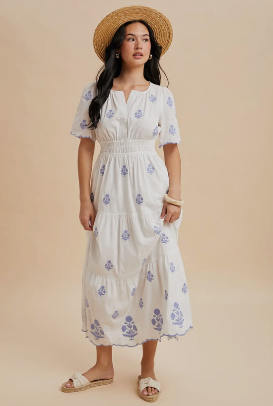 KIMBERLY DRESS IN OFF-WHITE