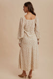 Ivonne ivory floral dress