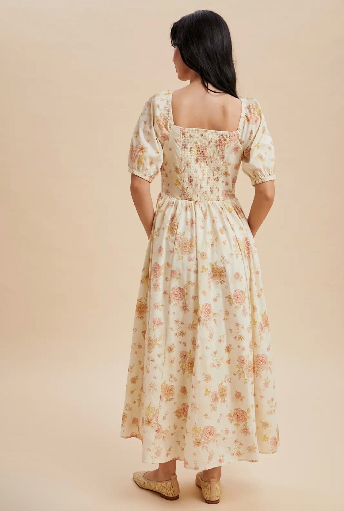 Bella dress in English Rose