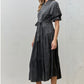 Luna Washed Maxi Shirt Dress