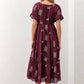 Karla dress in burgundy