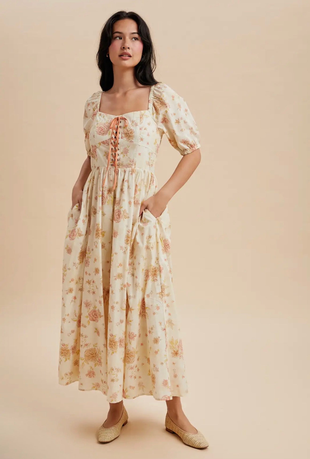 Bella dress in English Rose