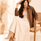 Florecitas brown jacket