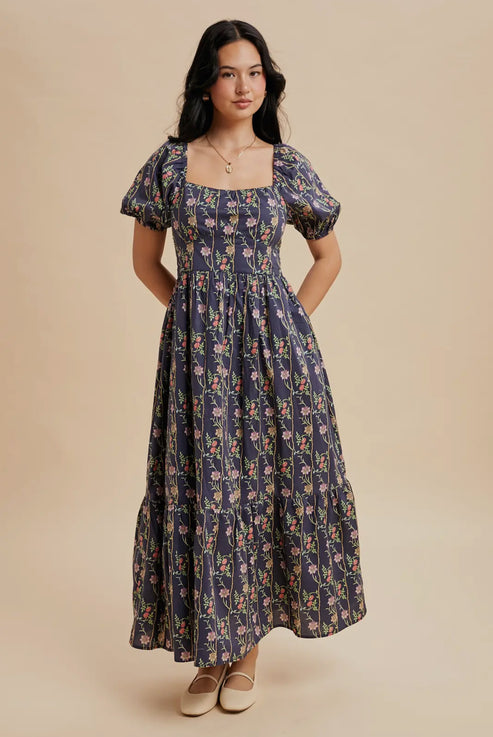 ALIA DRESS IN NAVY