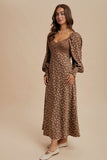 Ivonne floral Brown dress