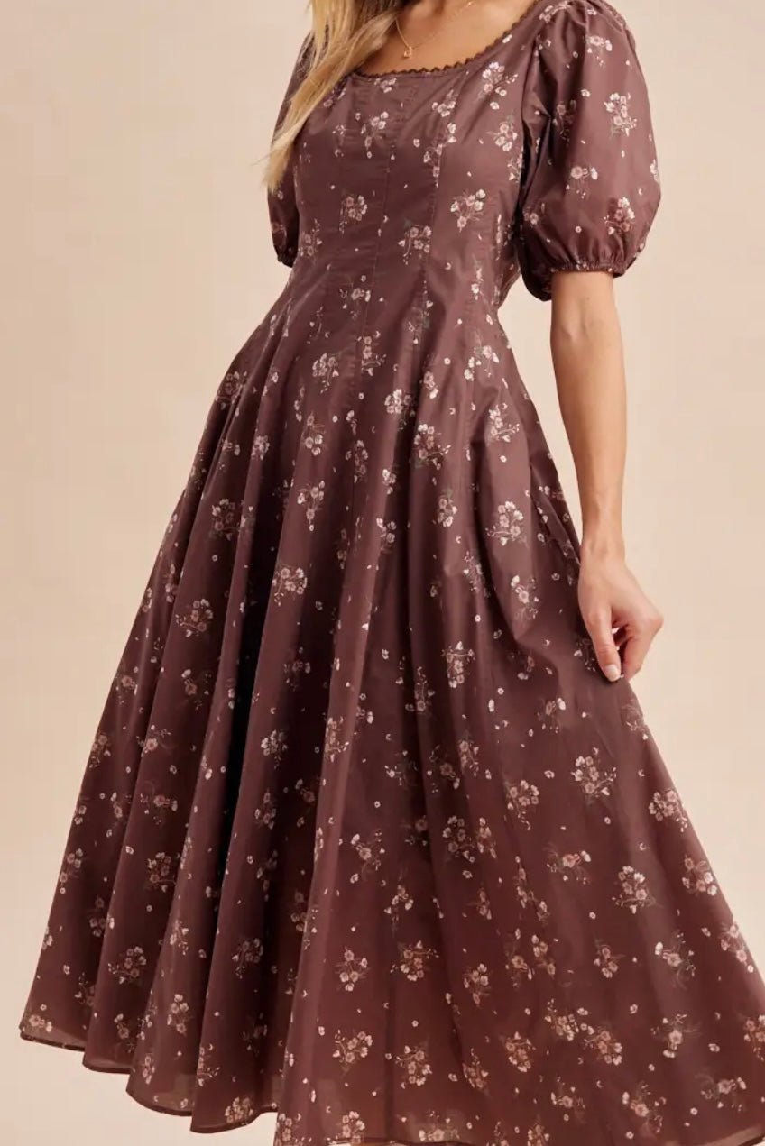 Yailin floral late dress