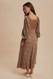 Ivonne floral Brown dress