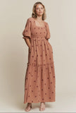 Daniela dress in mocha Mousse