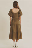 Katalina dress in Olive
