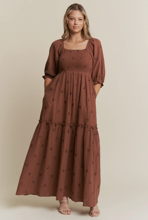 Daniela Dress in brown