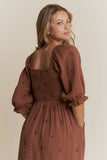 Daniela Dress in brown