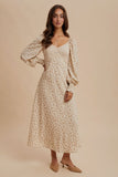 Ivonne ivory floral dress
