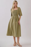 Adriana dress in Sage