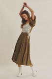 Katalina dress in Olive