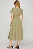 Polkadot sage Dress