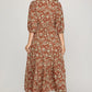 Thalia Rust Dress