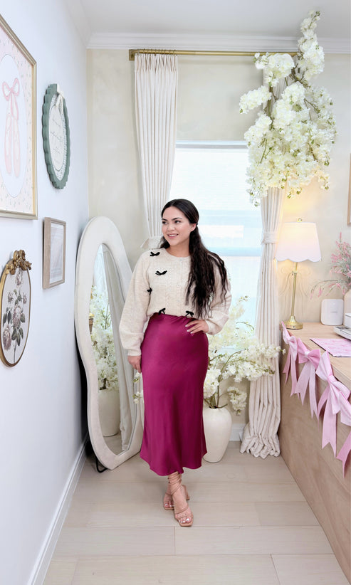 Mulberry silky skirt