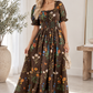 Mocha Garden maxi Dress