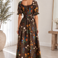 Mocha Garden maxi Dress
