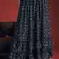Juelie floral navy skirt