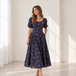 Yailin floral blue dress