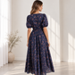 Yailin floral blue dress