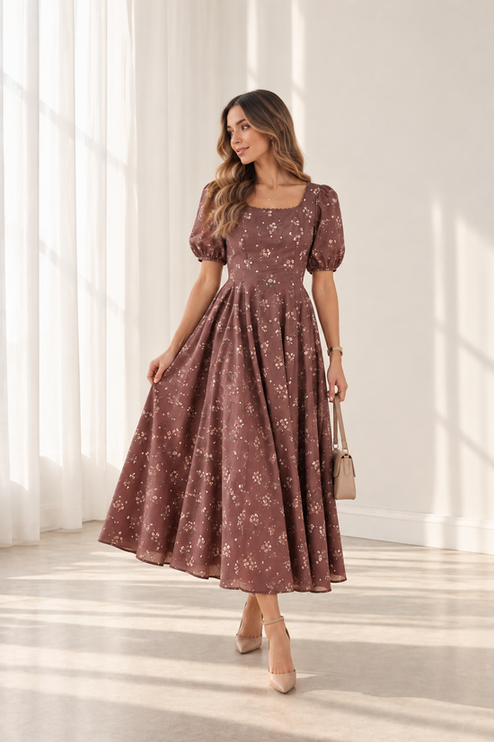 Yailin floral late dress