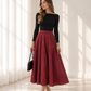 Velen Gingham Maxi skit red/ black