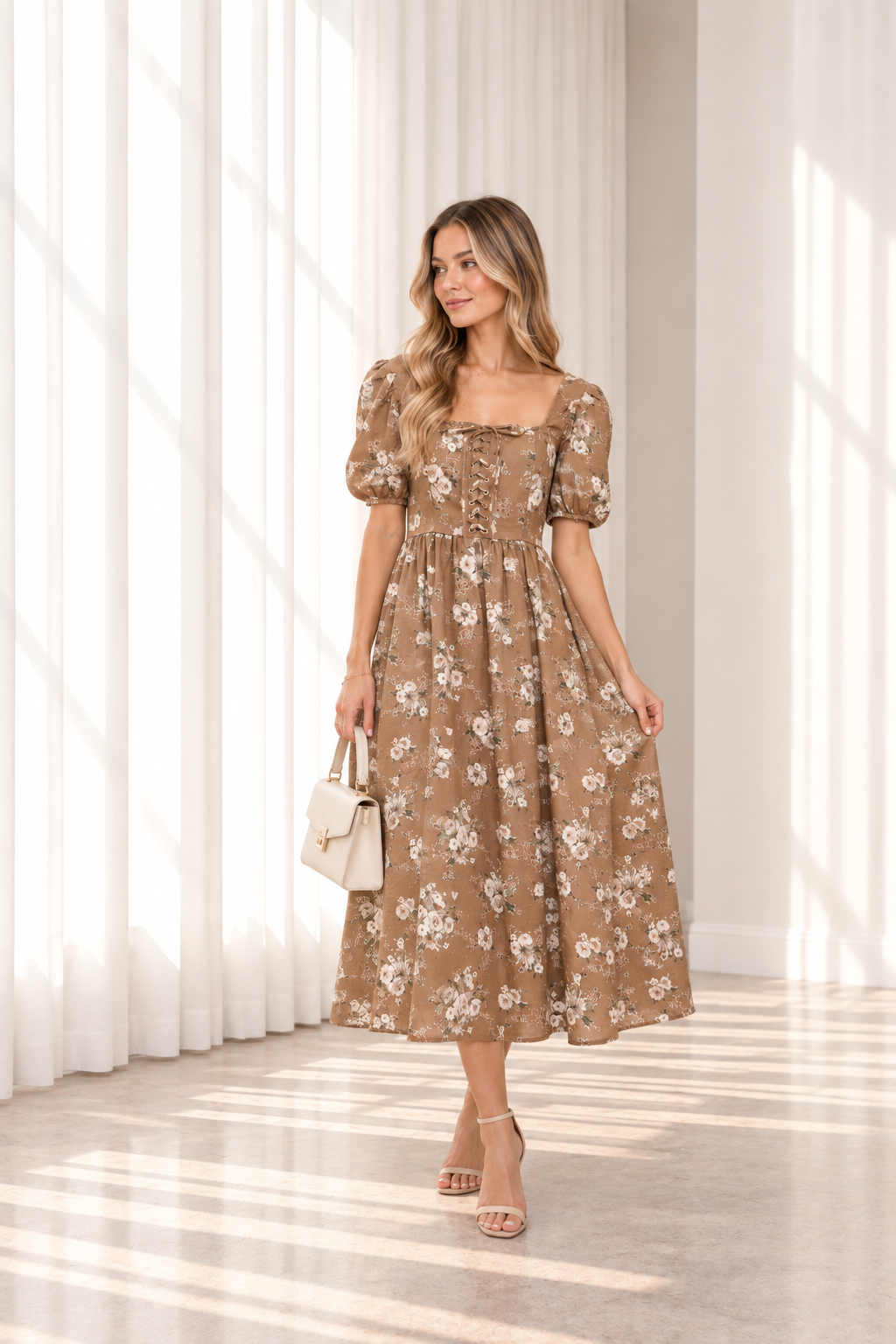 Mónica floral dress