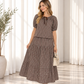 Gingham Top and Skirt Set / Mint/Chocolate