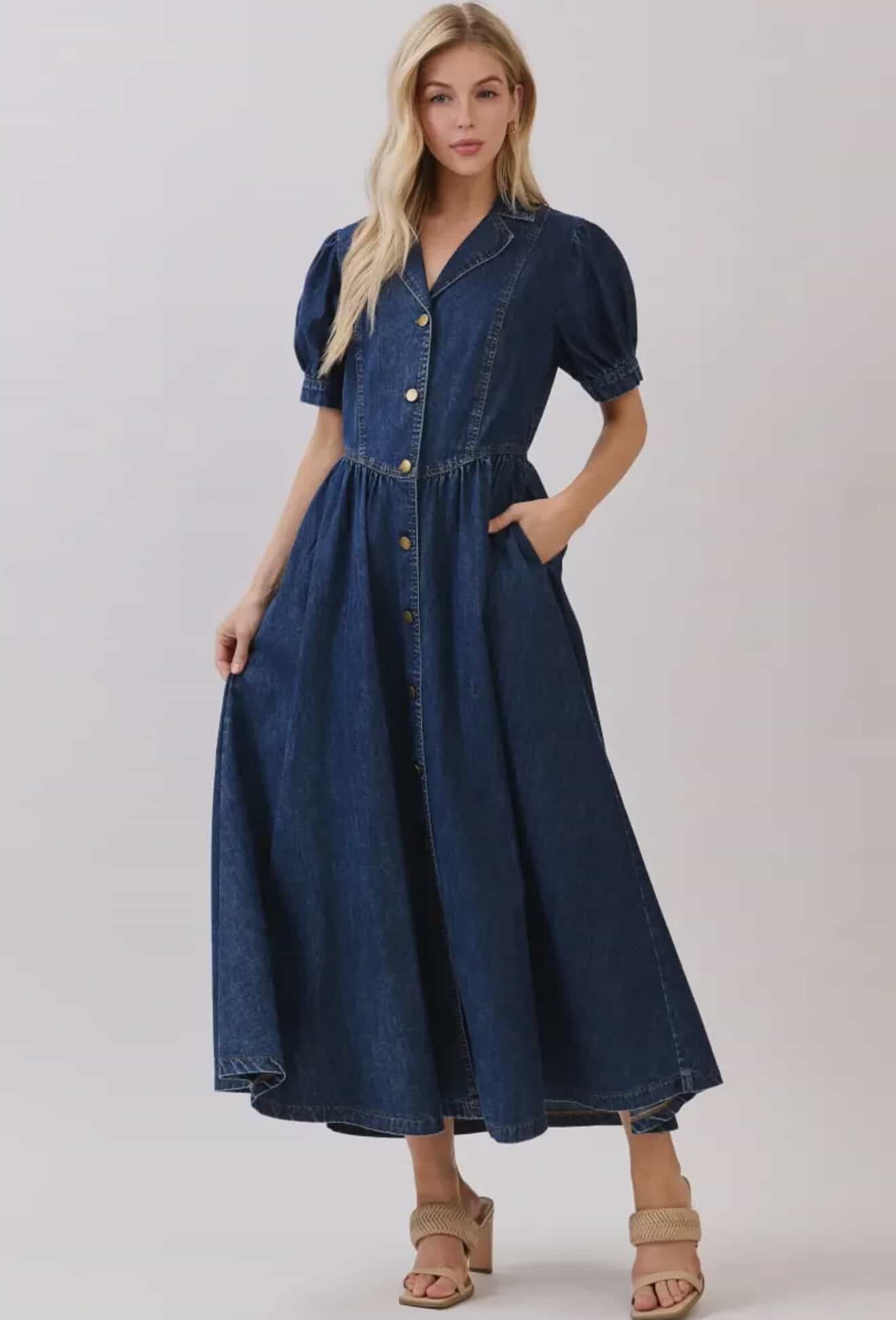 Denim dress