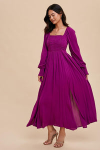 ANA PLUM DRESS