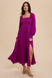 ANA PLUM DRESS