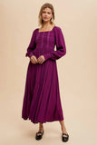 ANA PLUM DRESS