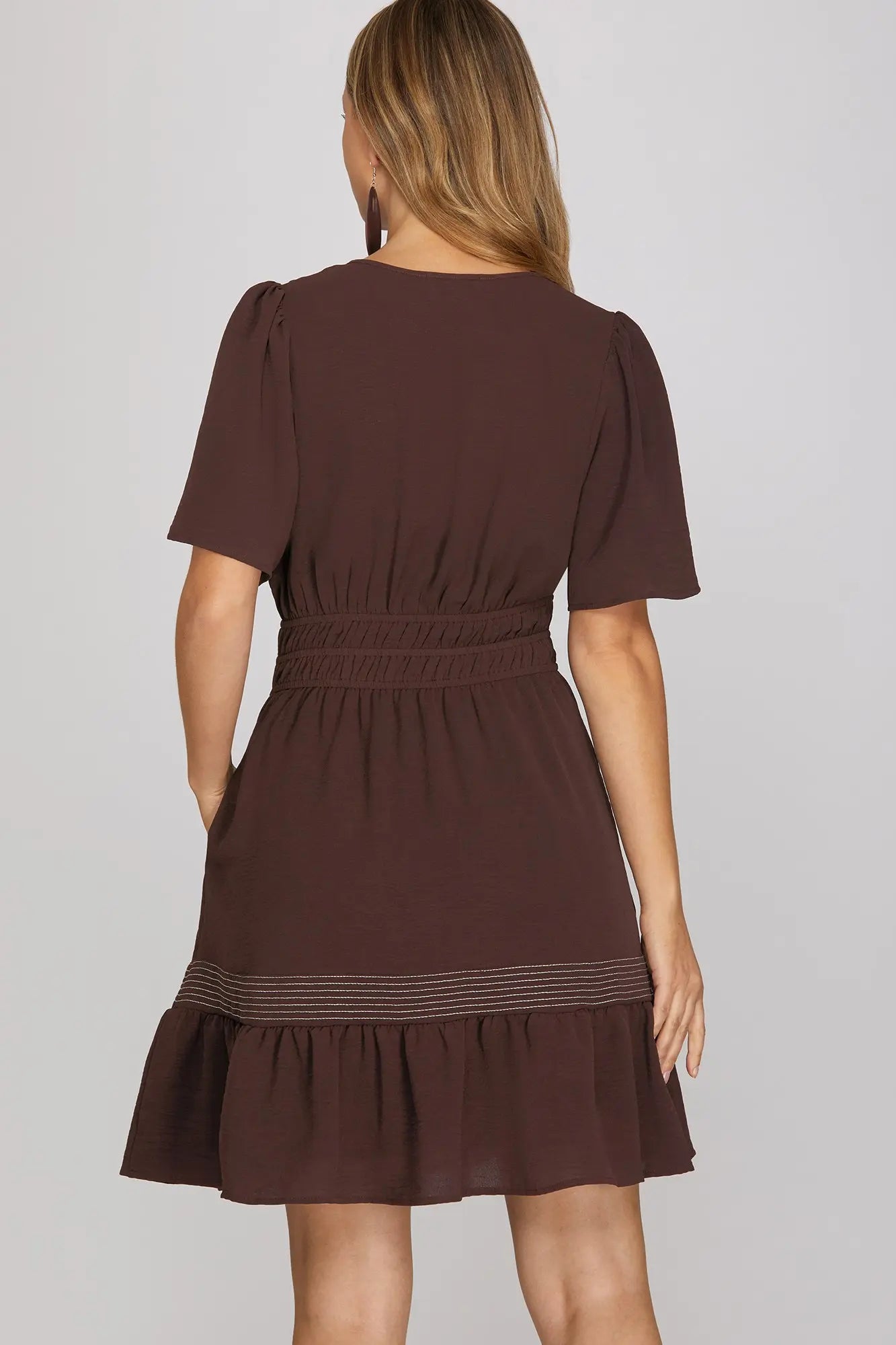 Lili brown dress