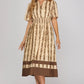Paola brown dress