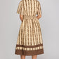 Paola brown dress