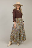MONICA DRESS IN BROWN