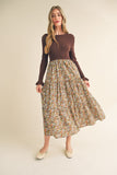 MONICA DRESS IN BROWN