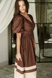 DANNY DRESS IN BROWN