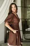 DANNY DRESS IN BROWN