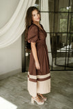DANNY DRESS IN BROWN