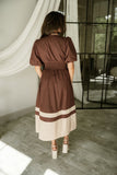 DANNY DRESS IN BROWN