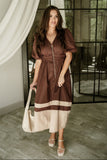 DANNY DRESS IN BROWN