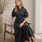 Luna Washed Maxi Shirt Dress
