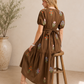 Katy dress in brown