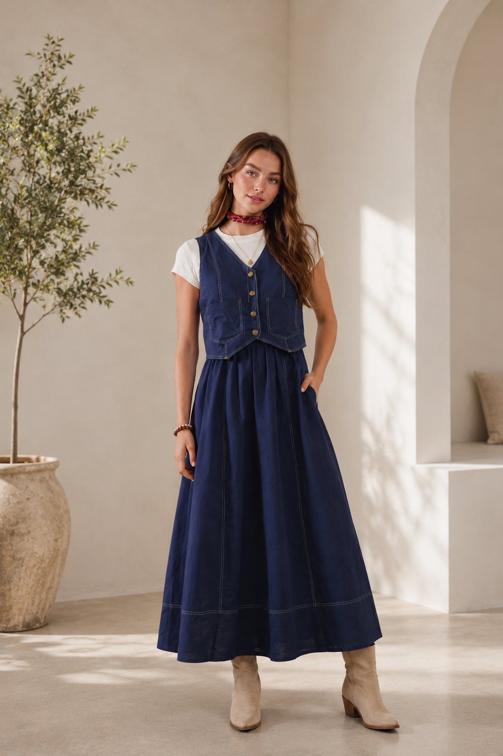 Viana Denim Dress