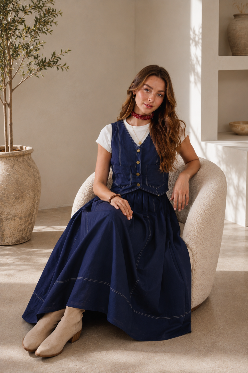 Viana Denim Dress