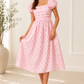 POLKADOTS DRESS IN PINK AND BLUE